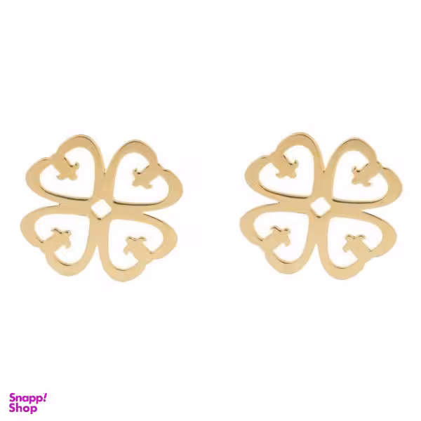 گوشواره طلا 18 عیار زنانه سانا گالری طرح گل کد D1637