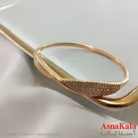 بنگل مینیمال دخترانه ژوپینگ مدل پاپیون نگین دار کد DSB18698W