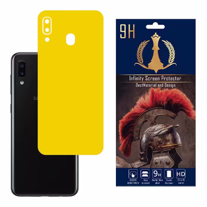 برچسب پوششی اینفینیتی مدل PRO MAX مناسب برای گوشی موبایل سامسونگ Galaxy A20 به همراه محافظ صفحه نمایش