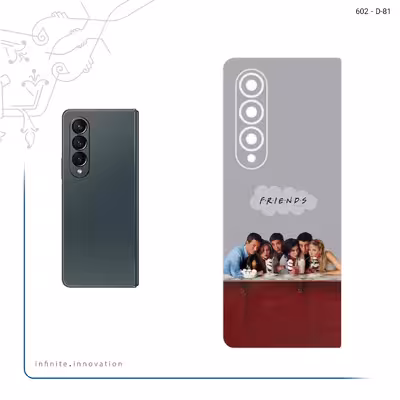 برچسب پوششی ماهوت مدل Friends 1 مناسب برای گوشی موبایل سامسونگ Galaxy Z Fold4