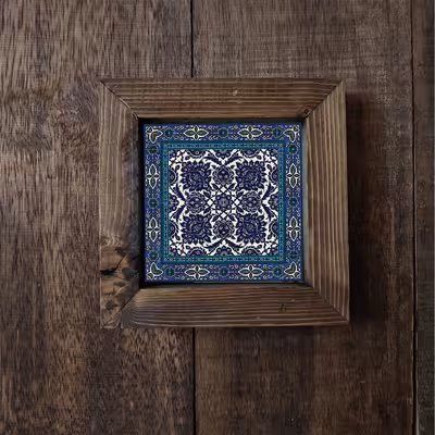 تابلو کاشی گلاک مدل سنتی اسلیمی کد FT13