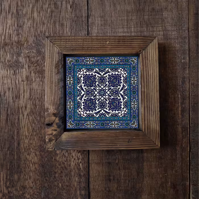 تابلو کاشی گلاک مدل سنتی اسلیمی کد FT13