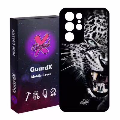 کاور گارد ایکس طرح پلنگ مدل Glass10244 مناسب برای گوشی موبایل سامسونگ Galaxy S21 Ultra