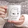 ماگ حس آمیزی طرح از مادر نزاییده مدل بالین 