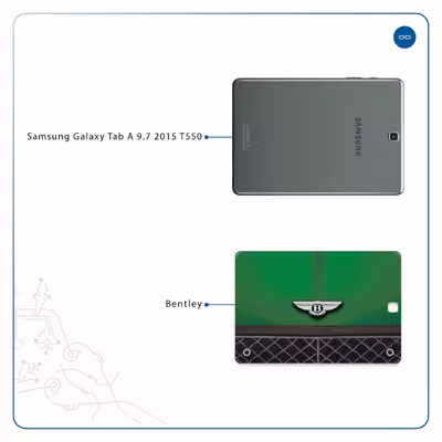 برچسب پوششی ماهوت مدل Bentley مناسب برای تبلت سامسونگ Galaxy Tab A 9.7 2015 T550