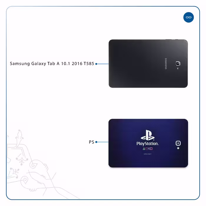 برچسب پوششی ماهوت مدل PS مناسب برای تبلت سامسونگ Galaxy Tab A 10.1 2016 T585