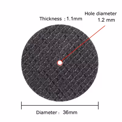 صفحه برش فرز درمل مدل 36mm بسته 10 عددی