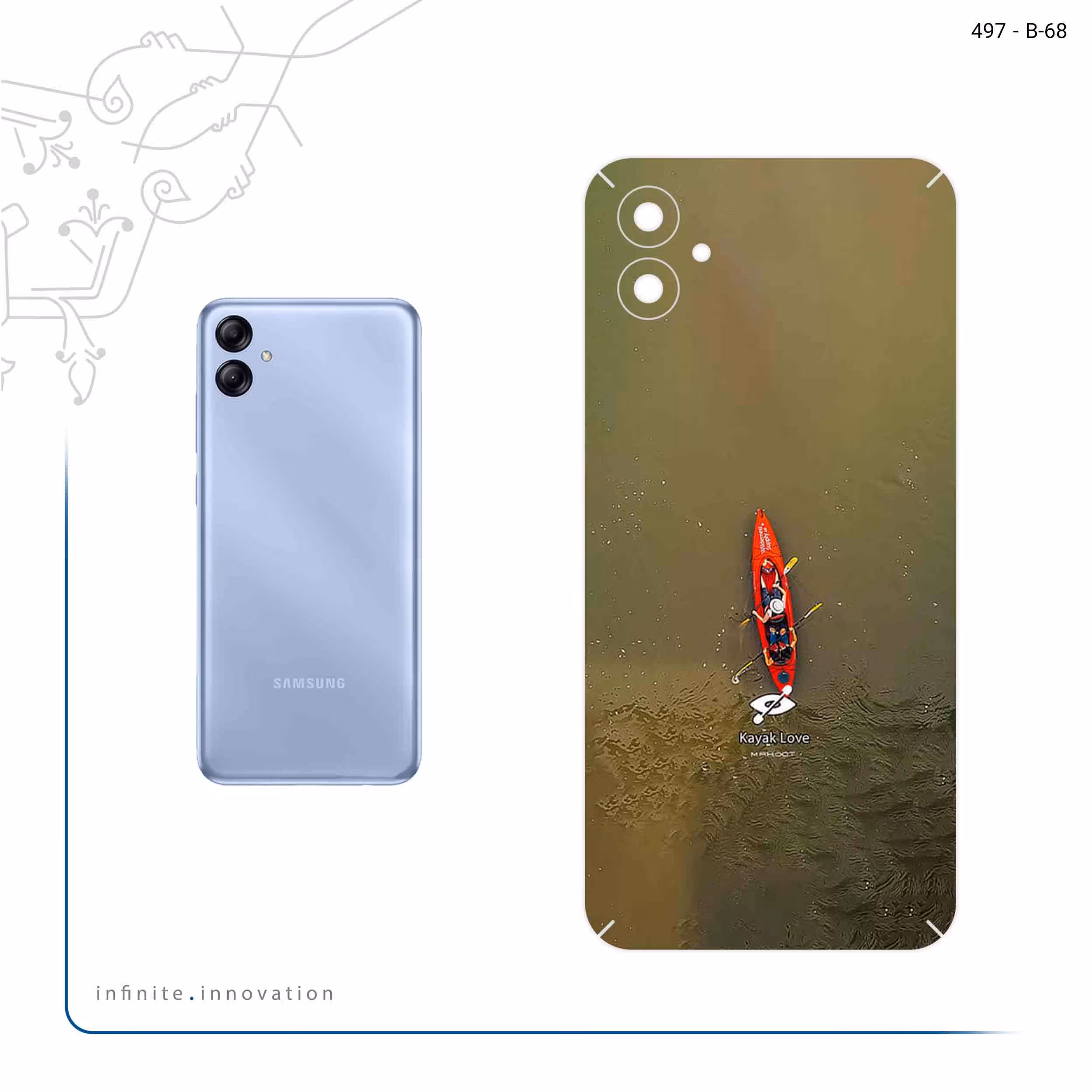 برچسب پوششی ماهوت مدل Kayak مناسب برای گوشی موبایل سامسونگ Galaxy A04e