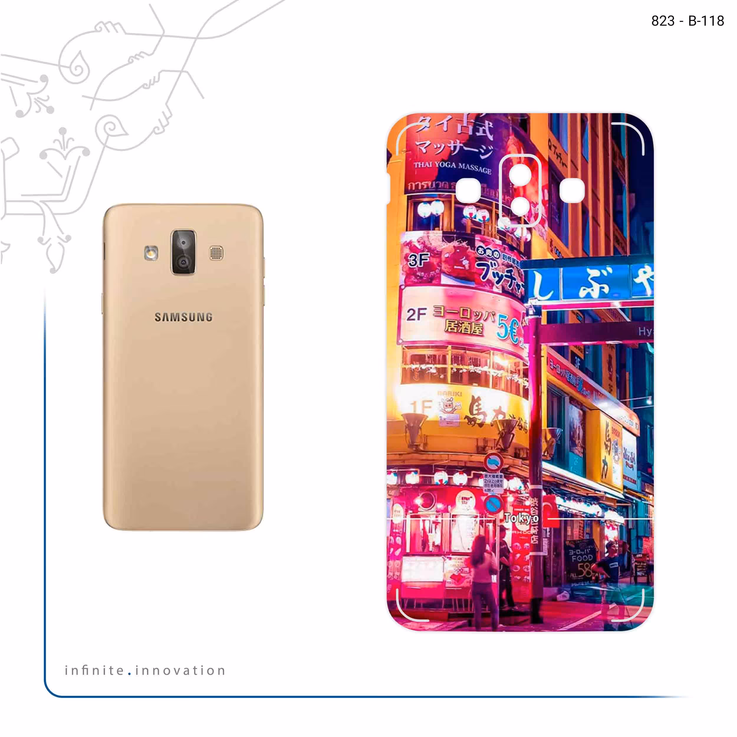 برچسب پوششی ماهوت مدل Tokyo City مناسب برای گوشی موبایل سامسونگ Galaxy J7 Duo