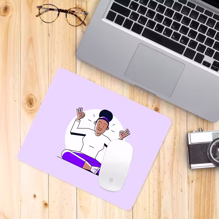 ماوس پد طرح مدیتیشن مدل H63