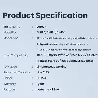 کارت‌خوان یوگرین مدل CM185-50706