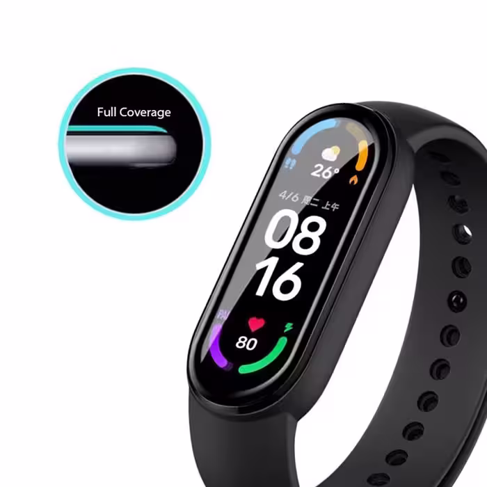 محافظ صفحه نمایش لاین مدل RT007 مناسب برای ساعت هوشمند شیایومی Mi Band 5 بسته سه عددی
