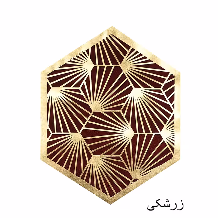 رومیزی مدل مخمل و چرم طرح قاصدک مجموعه 4 عددی