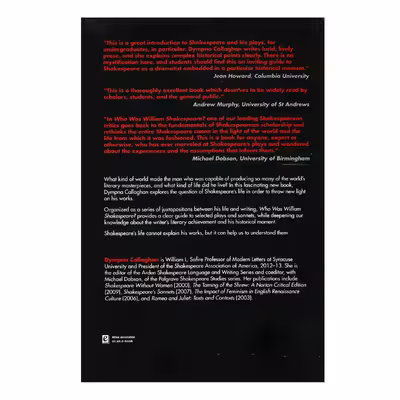 کتاب Who Was William Shakespeare اثر Dympna Callaghan انتشارات الوندپویان