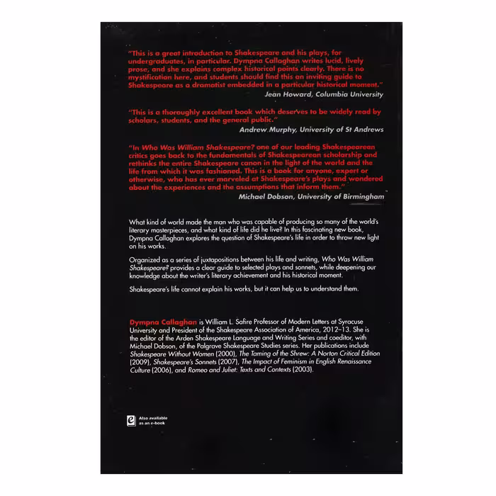 کتاب Who Was William Shakespeare اثر Dympna Callaghan انتشارات الوندپویان