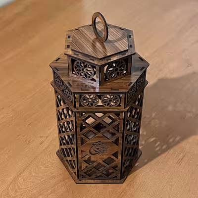 جاشمعی اف جی کات مدل فانوس طرح دنیا همه هیچ و اهل دنیا همه هیچ