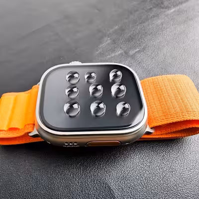 محافظ صفحه نمایش بادیگارد مدل PMMA مناسب برای اپل واچ سری Ultra 49 mm بسته 2 عددی