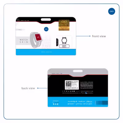 برچسب ماهوت طرح Matte-Warm-Red مناسب برای ساعت هوشمند هوآوی Watch 2