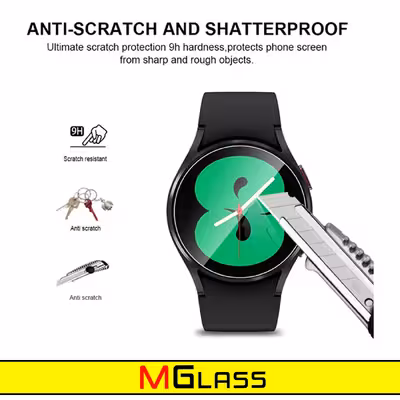 محافظ صفحه نمایش شیشه‌ای ام گلس مدل SH-MG مناسب برای ساعت هوشمند امازفیت T-Rex 2 بسته سه عددی