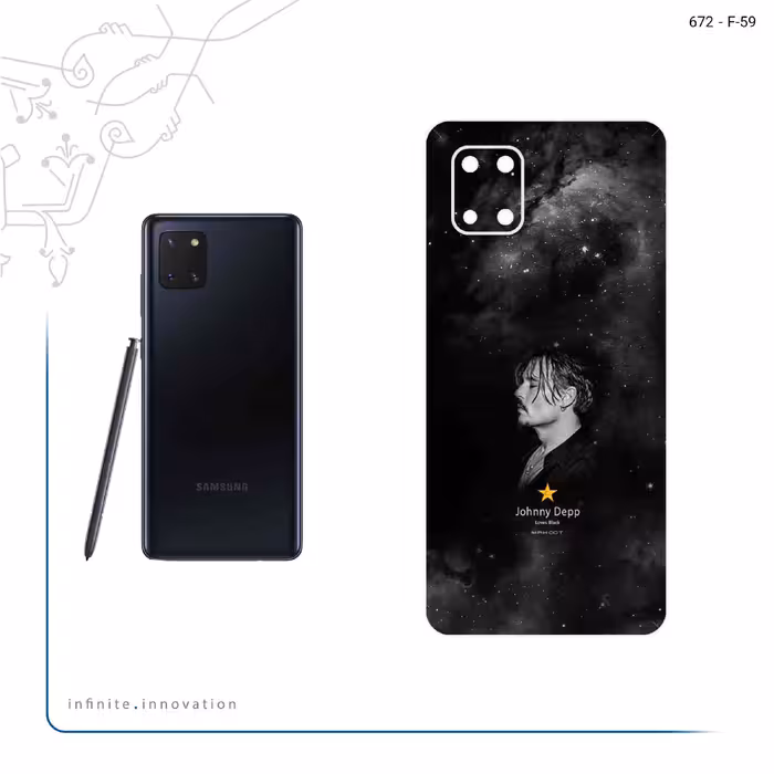 برچسب پوششی ماهوت مدل Johnny Depp مناسب برای گوشی موبایل سامسونگ Galaxy Note 10 Lite