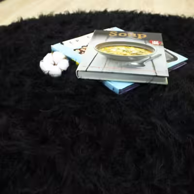 فرش ماشینی هیراد هوم فرنشینگ طرح خز پرز بلند فانتزی