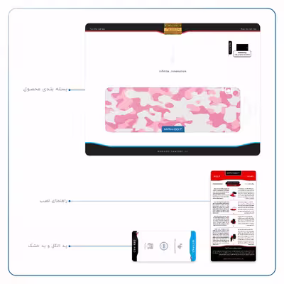 برچسب پوششی ماهوت مدل Army-Pink مناسب برای تبلت سامسونگ Galaxy Tab S4 10.5 2018 T830