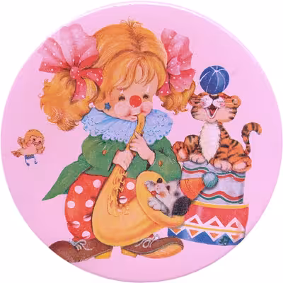 بشقاب دیوارکوب سفالی مدل جشن و شادی مجموعه 2 عددی