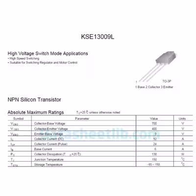 ترانزیستور مدل E13009L