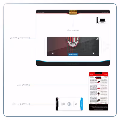 برچسب پوششی ماهوت مدل AC-Milan مناسب برای تبلت سامسونگ Galaxy Tab S2 9.7 2015 T810