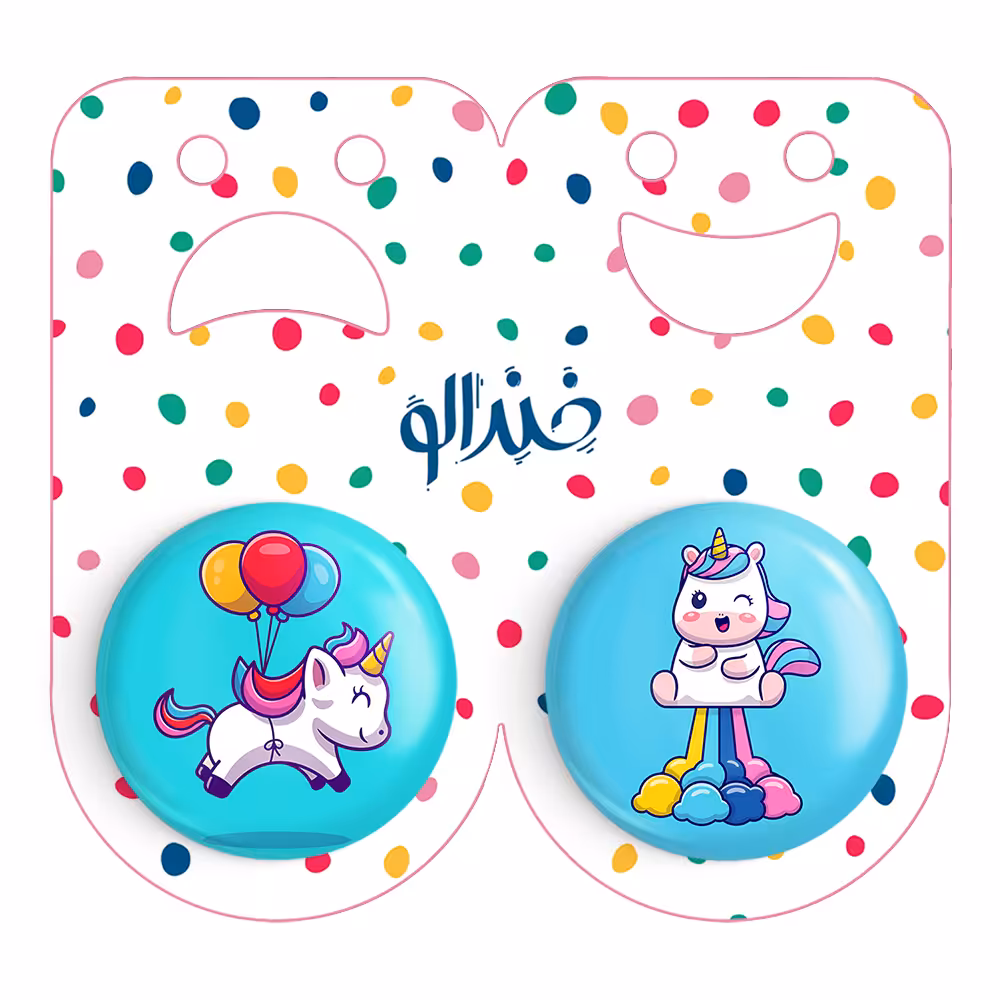 پیکسل خندالو مدل اسب تک شاخ یونیکورن کد 38223823 مجموعه 2 عددی