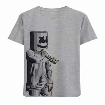 تی شرت آستین کوتاه بچگانه مدل آدمک F638