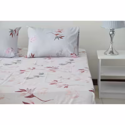 سرویس ملحفه بومرنگ مدل Yaprak-90 یکنفره 2 تکه