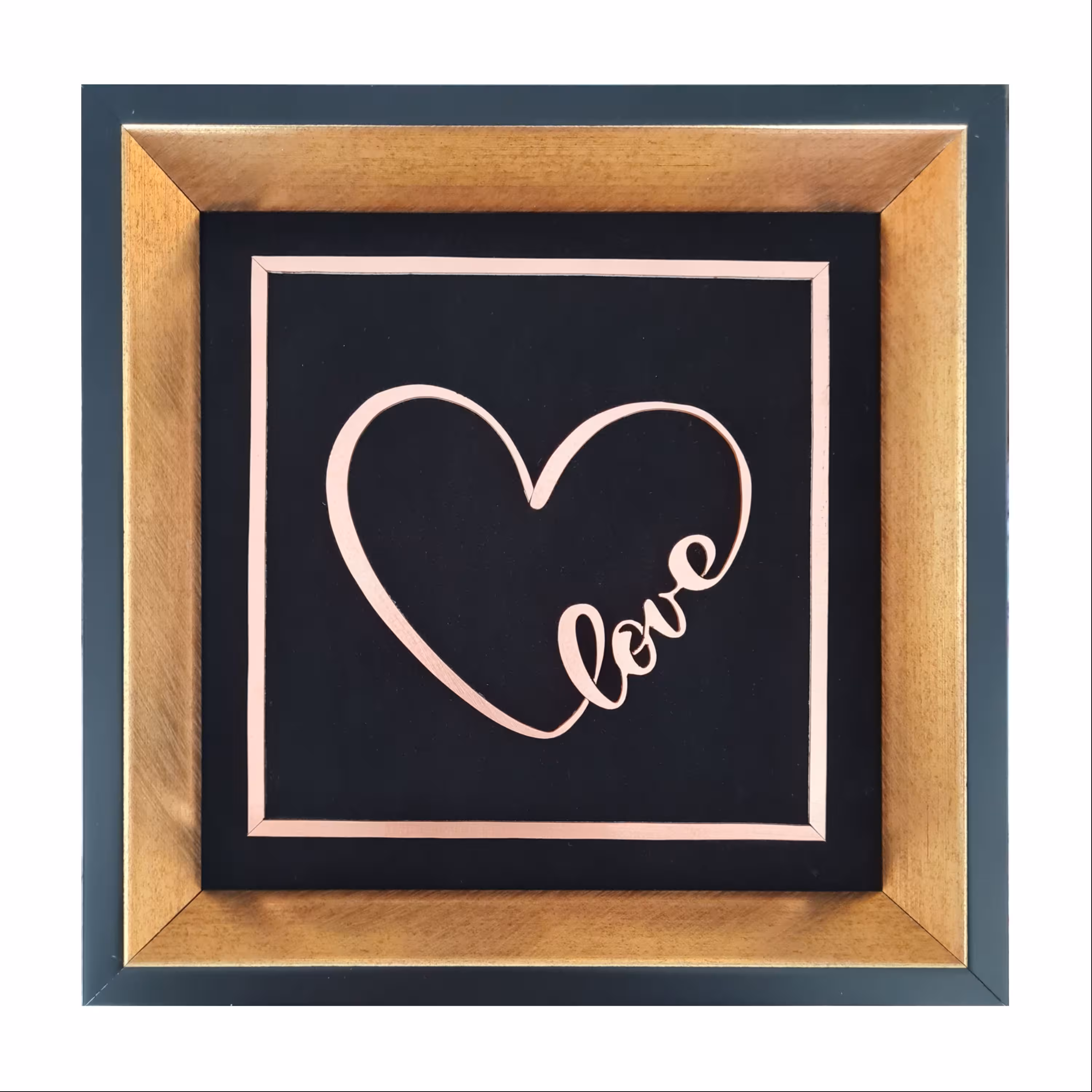 تابلو معرق مس طرح قلب و love مدل T024