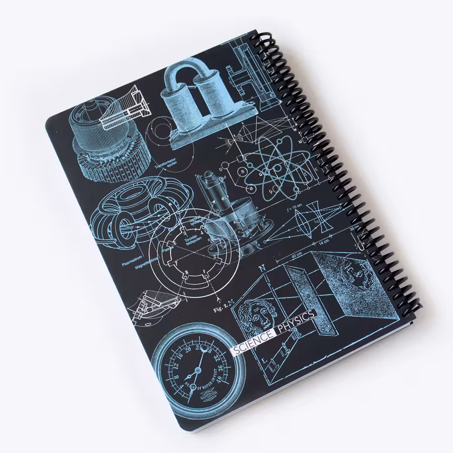 دفتر خط دار PHYSICS سورمه ای دات نوت (dotnote)