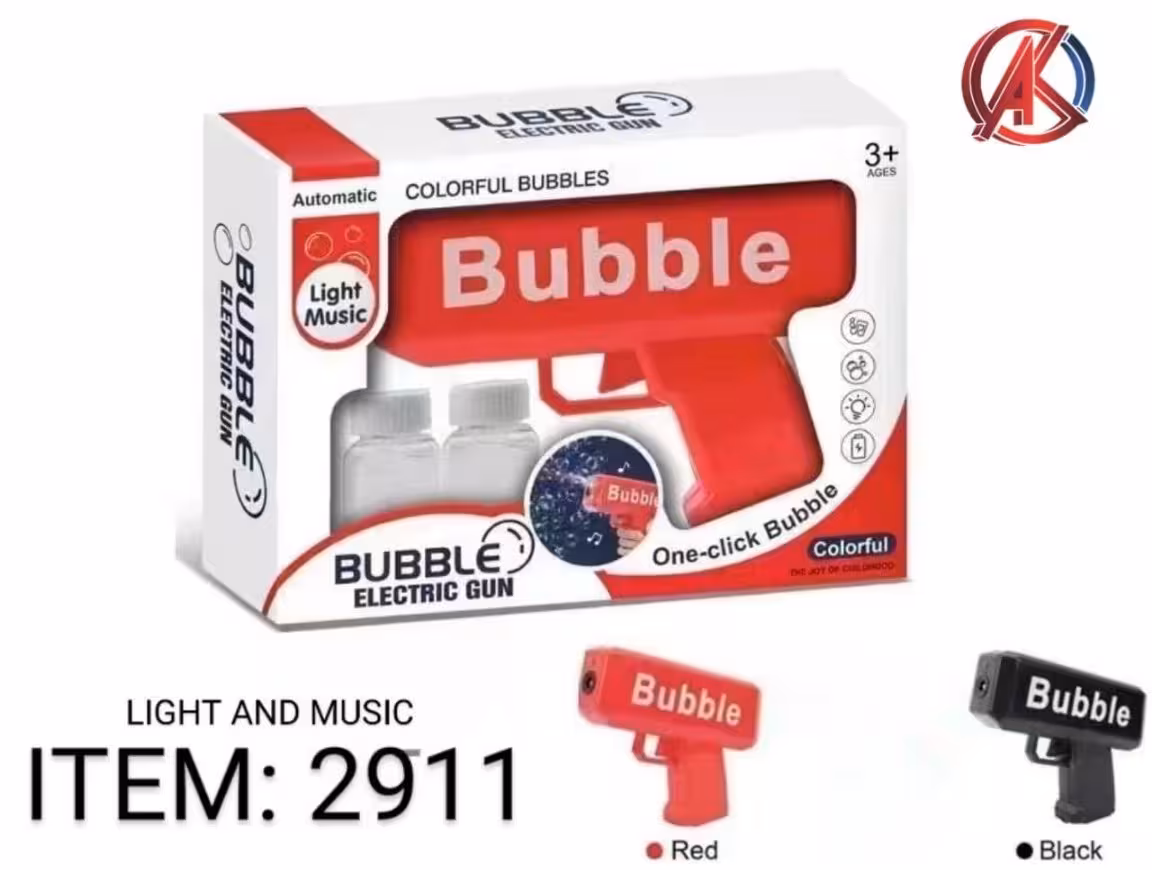 تفنگ حباب ساز مخزن دار آیتم Lj_911 قرمز