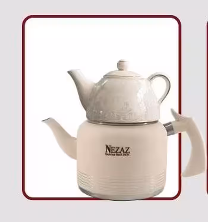 کتری قوری نزاز کد 2406 کرم