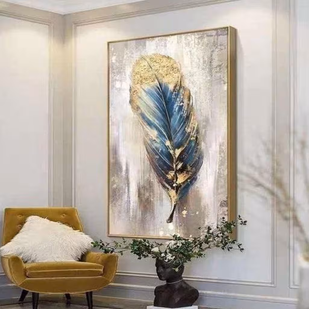 تابلو نقاشی مدل پر  3