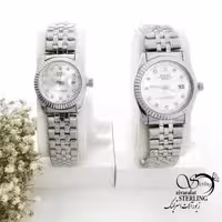 ساعت ست استیل سفید مارک رولکس (ROLEX) کد 20001