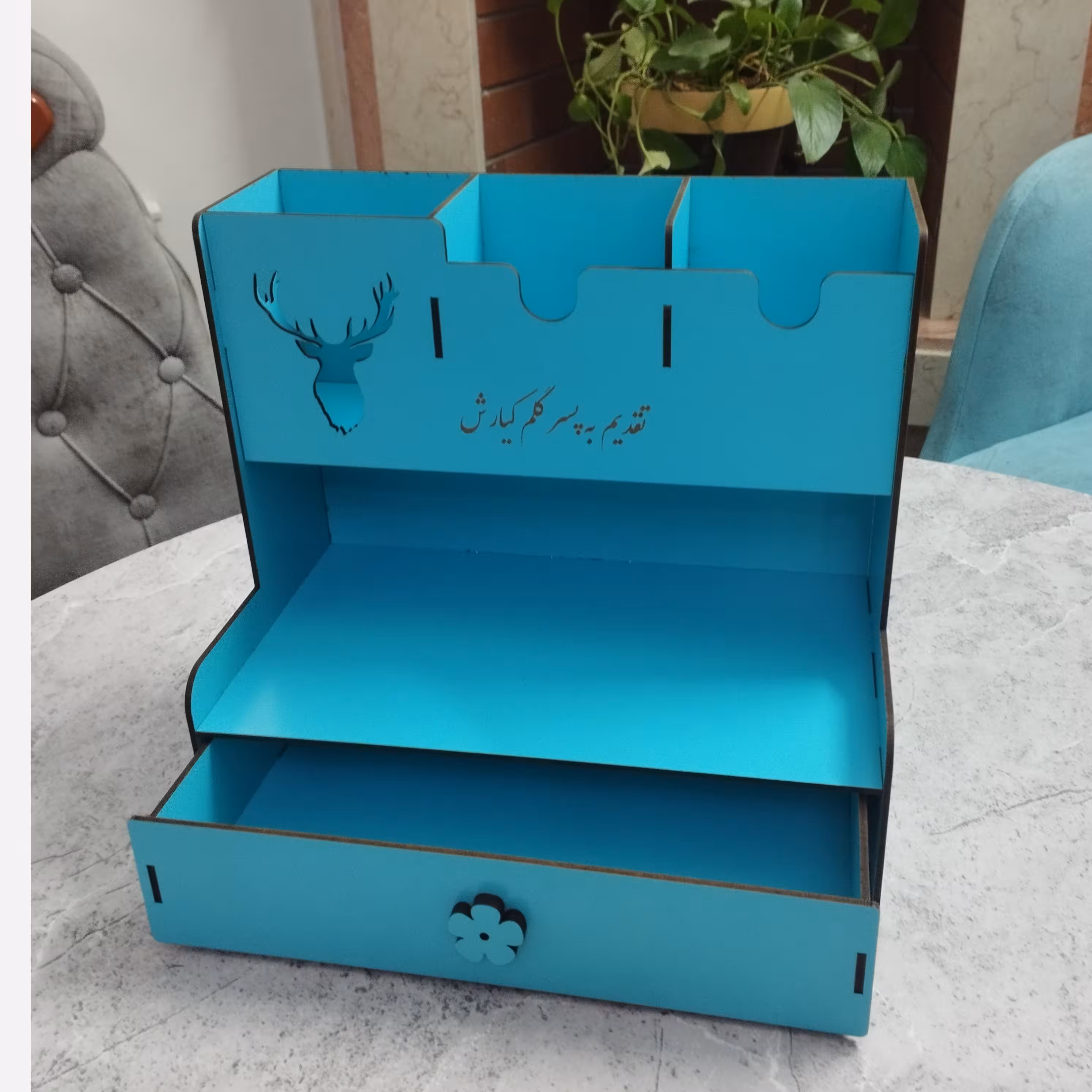 جامدادی رومیزی کشو دار (پس کرایه)