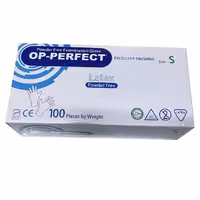 دستكش حرير معاينه لاتكس بدون پودر OP سايز S