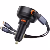 شارژر فندکی 60 وات بیسوس مدل CCTXP-UCL به همراه کابل لایتنینگ و USB-C | کالا مکس