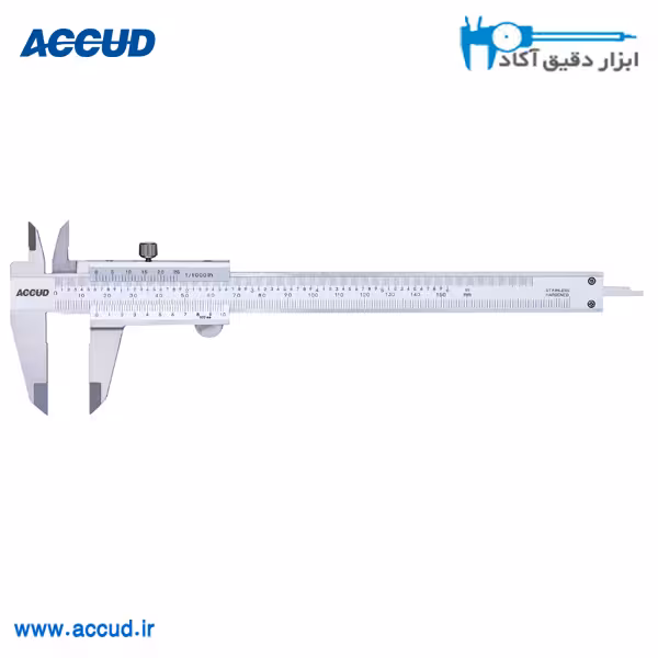 کولیس ورنیه 30 سانتی متر دقت 0/05 میلی متر Accud (آکاد) مدل 120-012-14