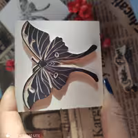 مهر دستساز  پروانه بزرگ