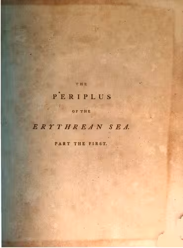 خرید و دانلود نسخه کامل کتاب The Periplus of the Erythrean Sea