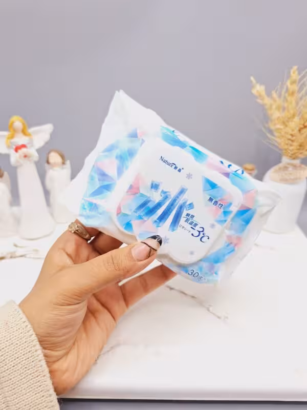 دستمال مرطوب 30 عددی کاربردی خنک و یخی کد 0768