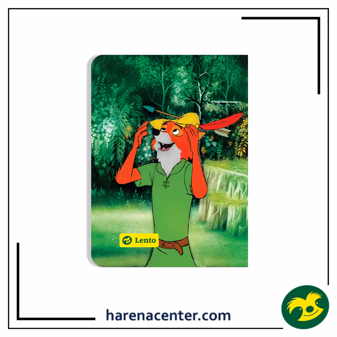 دفتر رومیزی انیمیشن طرح رابین هود سایز A5 برند لنتو