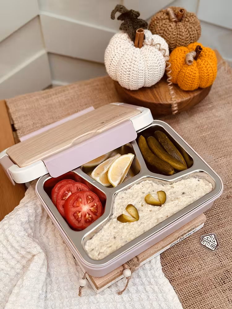 ظرف غذا 1000میل WOODEN STYLE کد001219