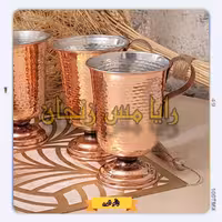 لیوان مسی پایه دار  - نانو شده - برند رایا مس  زنجان