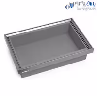 سبد چرمی ریلی داخل کمد لباس رنگ طوسی فرنچ استایل فانتونی