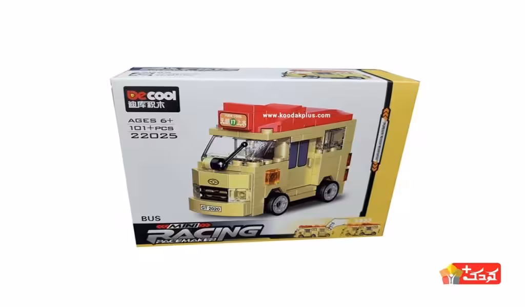 لگو ماشین عقب کش دکول طرح اتوبوس مدل 22026-22023